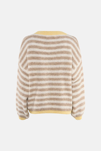 Pull à col en V - multicolore