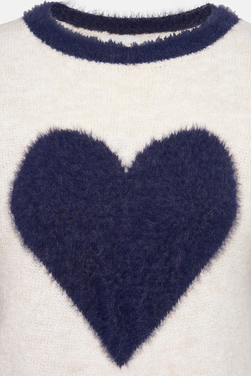 Pull col V Écru - AMELIE ET AMELIE