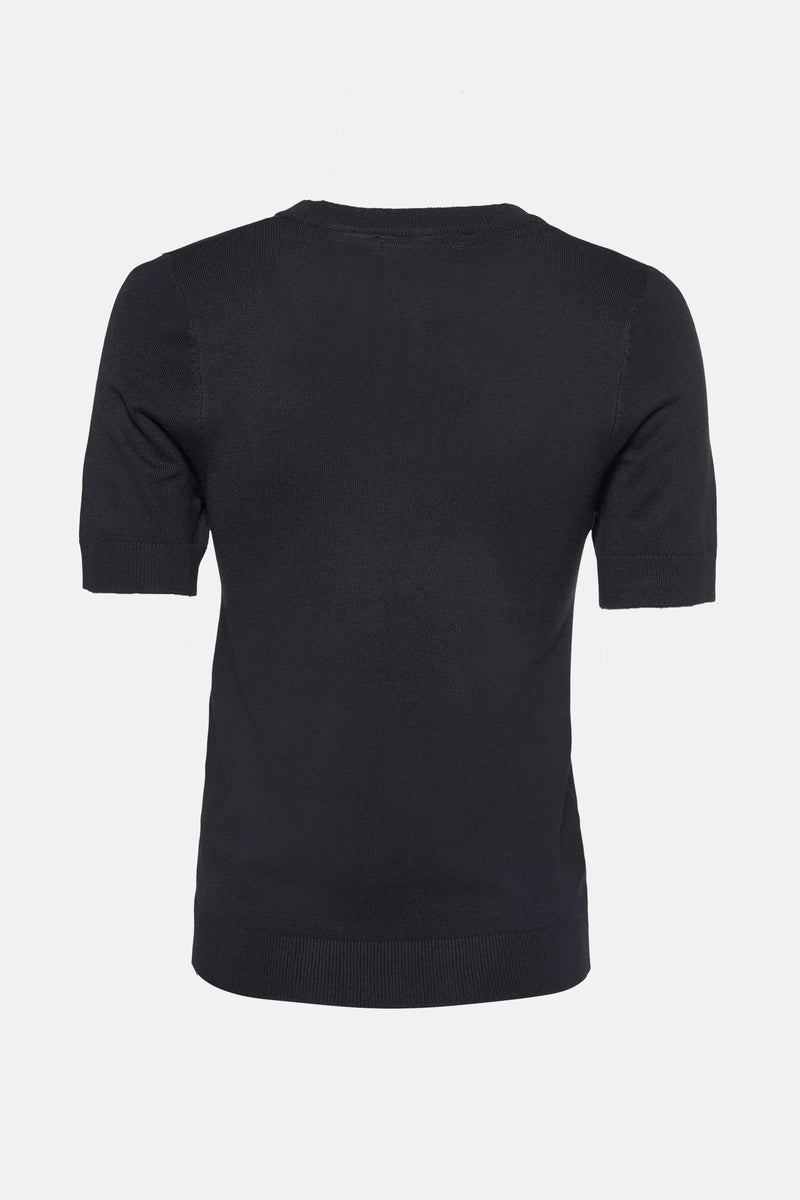 Pull à col rond - noir - ZABAIONE - 2