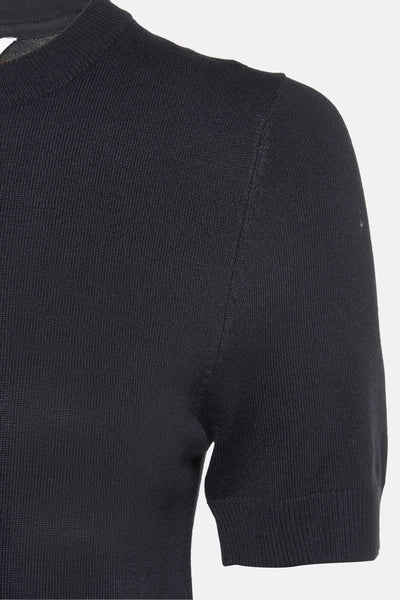 Pull col rond Noir - ZABAIONE