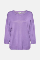 Pull à col rond - violet