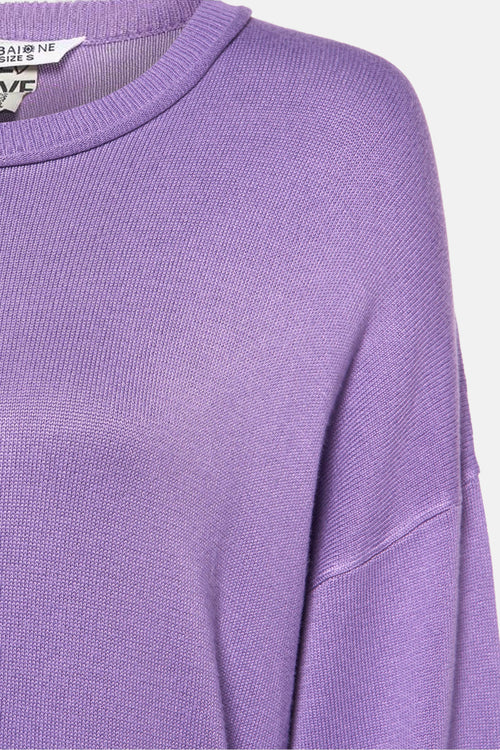 Pull col rond Mauve - ZABAIONE