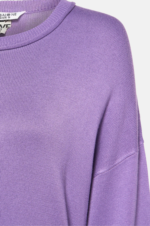 Pull col rond Mauve - ZABAIONE