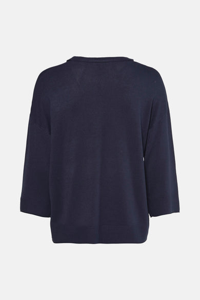 Pull à col rond - bleu