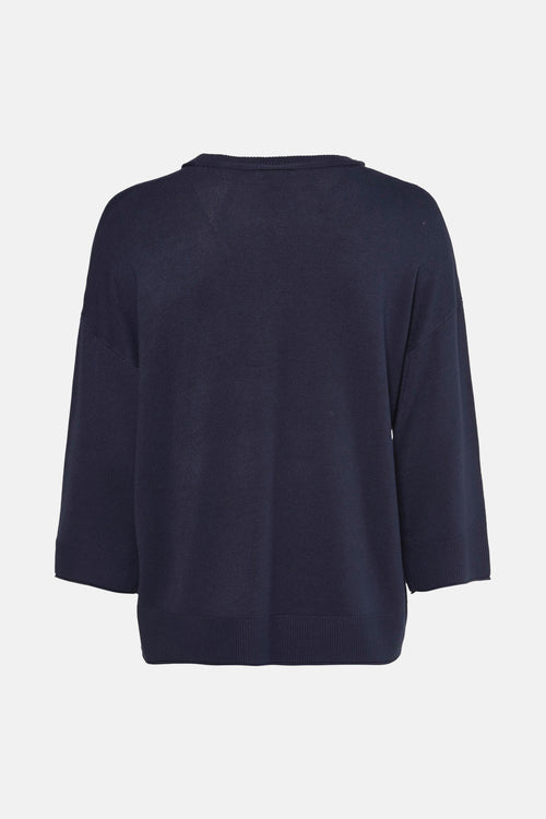 Trui met ronde hals Blauw - ZABAIONE