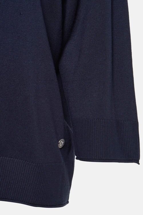 Trui met ronde hals Blauw - ZABAIONE