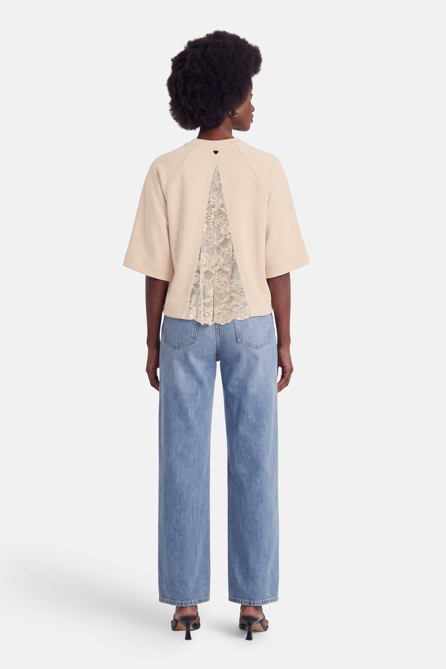 Sweater O hals - beige