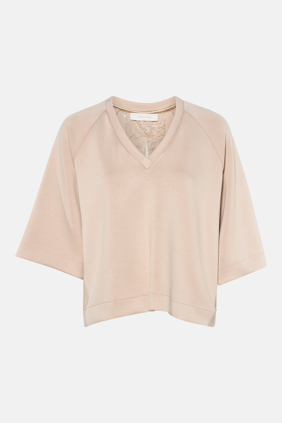 Sweater O hals - beige