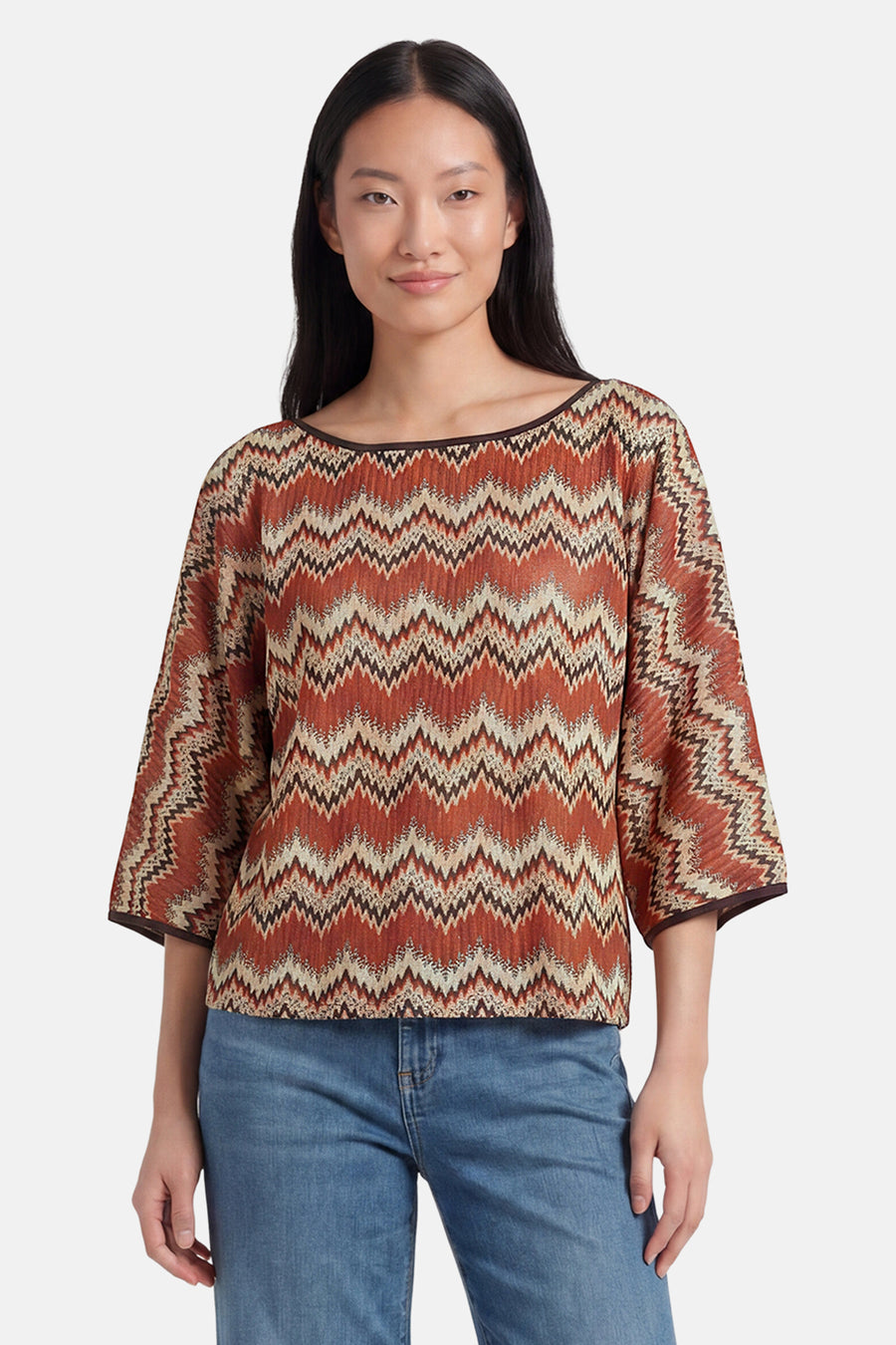 Pull met korte mouwen - multicolor