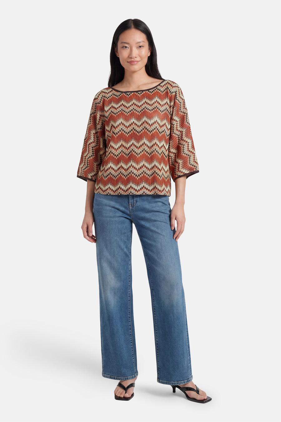 Pull met korte mouwen - multicolor