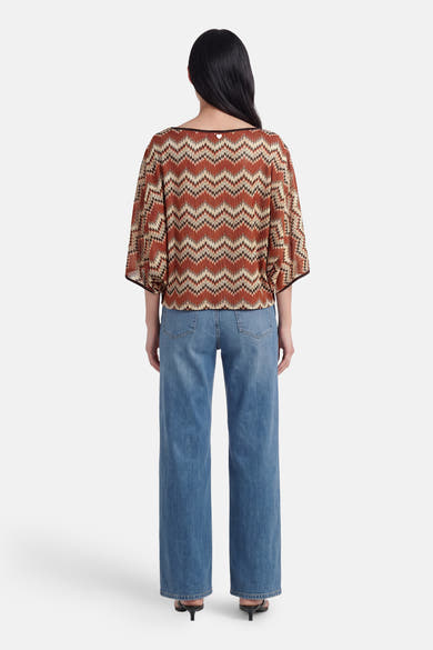 Pull met korte mouwen - multicolor