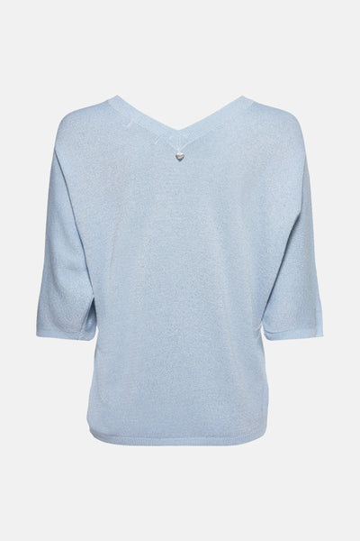Trui met V-hals Blauw - AMELIE ET AMELIE