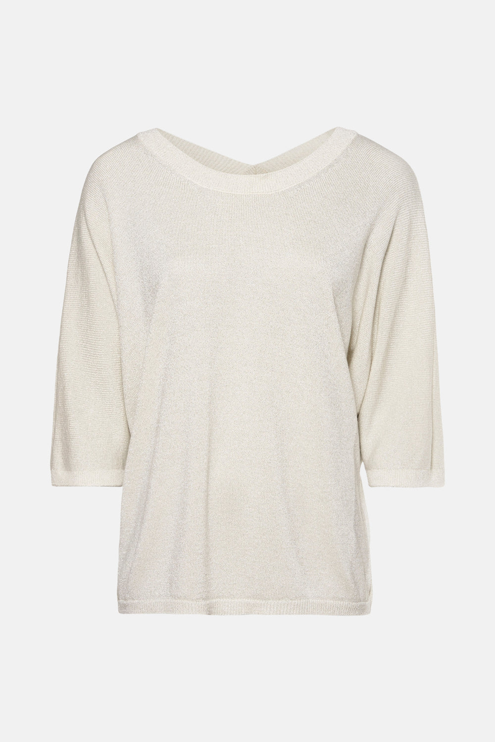 Trui met V-hals Ecru - AMELIE ET AMELIE