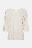 Trui met V-hals Ecru - AMELIE ET AMELIE