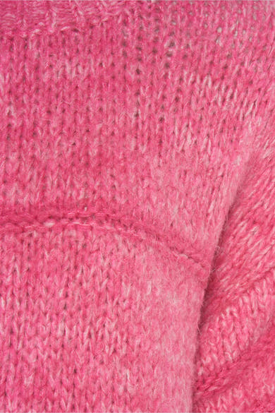Pull à col en V - rose