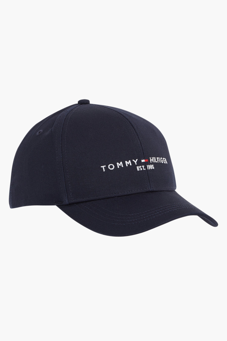 Casquette bleu marine de Tommy Jeans, avec le logo de la marque brodé en blanc.