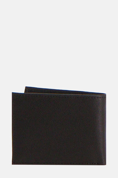 Portefeuille noir de TOMMY JEANS, texture grainée et finitions soignées.
