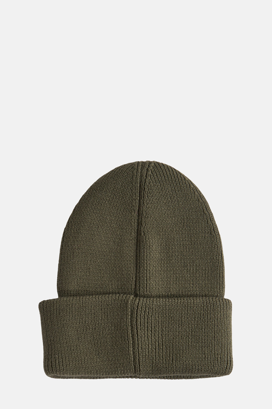 Kaki muts van TOMMY JEANS, in ribgebreide stof met omgeslagen rand.