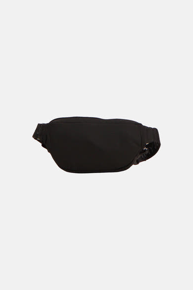 Sac à bandoulière noir de TOMMY JEANS, avec une fermeture éclair sur le dessus.