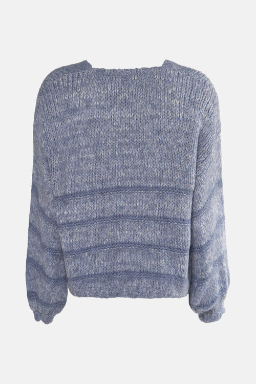 Pull col V Bleu - AMELIE ET AMELIE