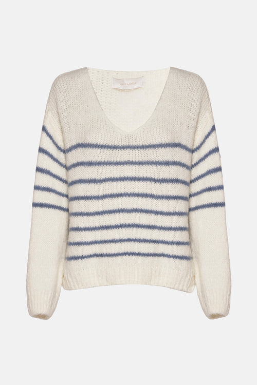 Pull col V Écru - AMELIE ET AMELIE