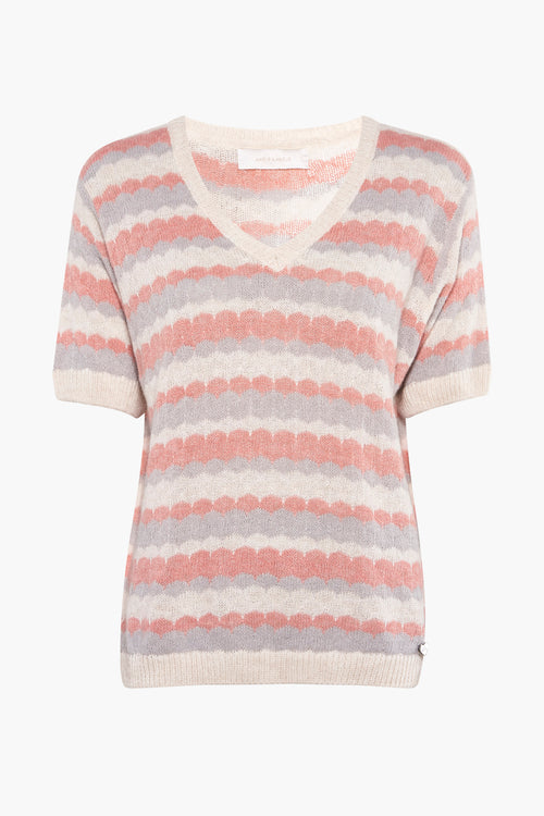 Pull col rond Rose - AMELIE ET AMELIE