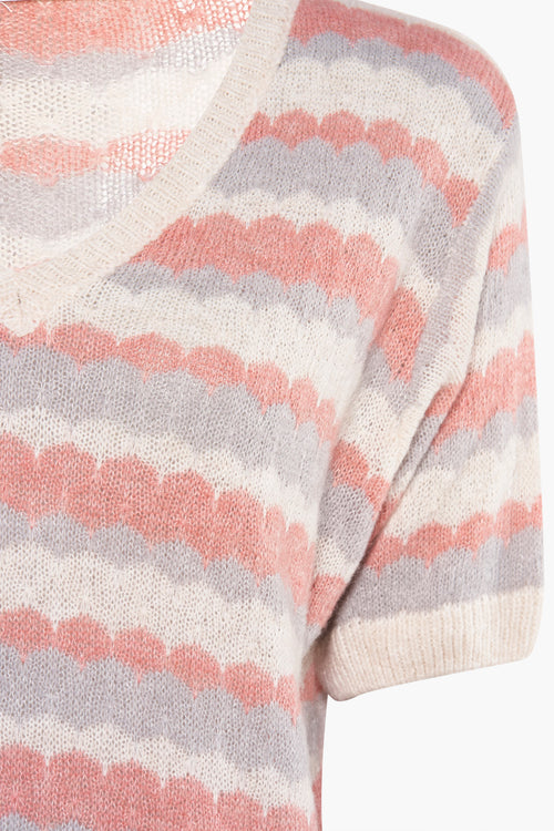 Pull col rond Rose - AMELIE ET AMELIE