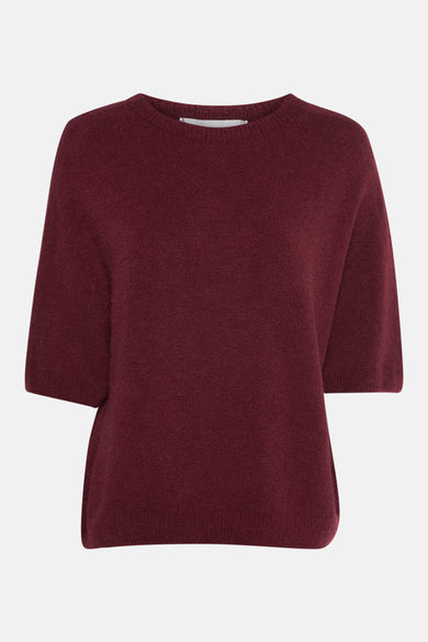 Pull met ronde hals - Bordeaux