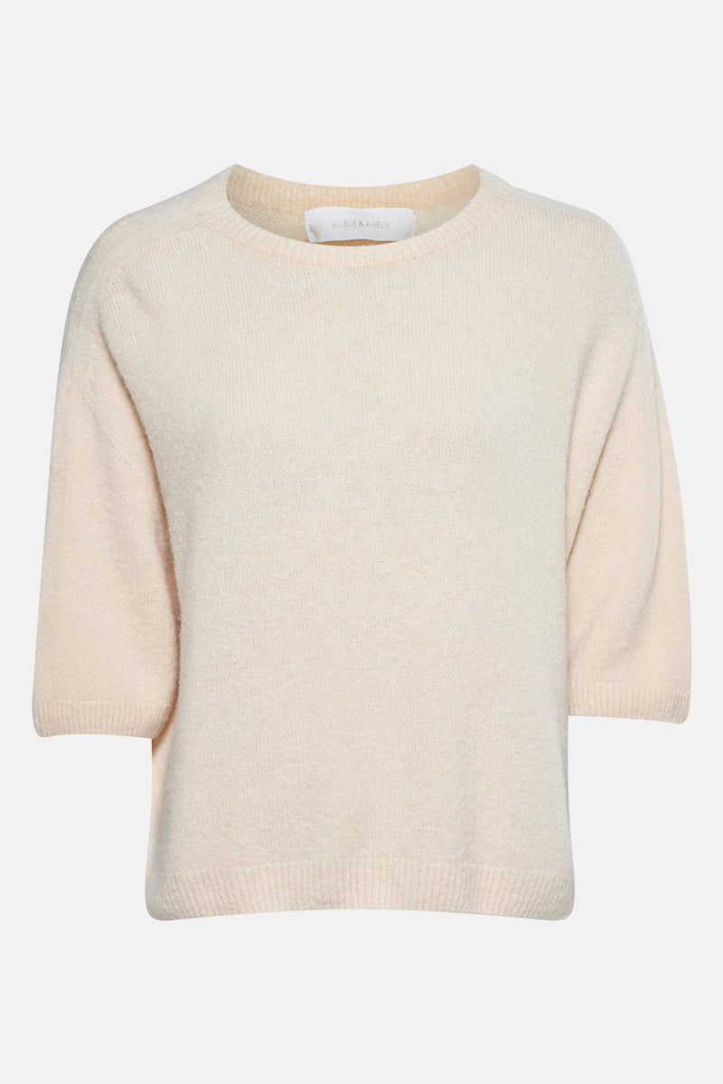 Pull col rond Beige - AMELIE ET AMELIE
