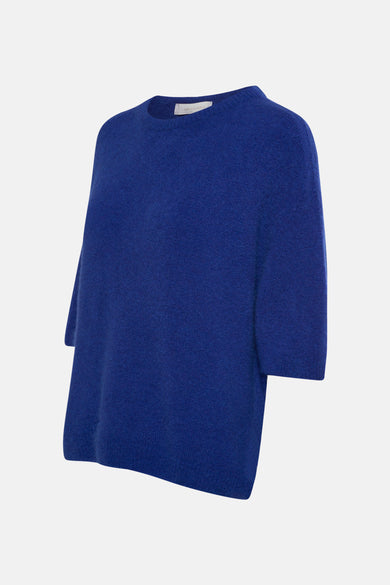 Pull met ronde hals - blauw