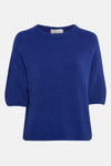 Pull met ronde hals - blauw