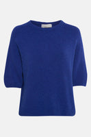 Pull met ronde hals - blauw