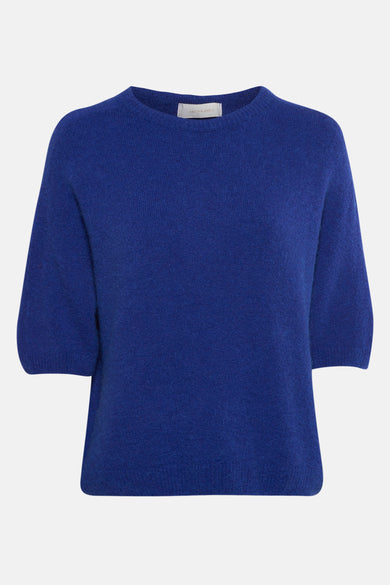 Pull met ronde hals - blauw