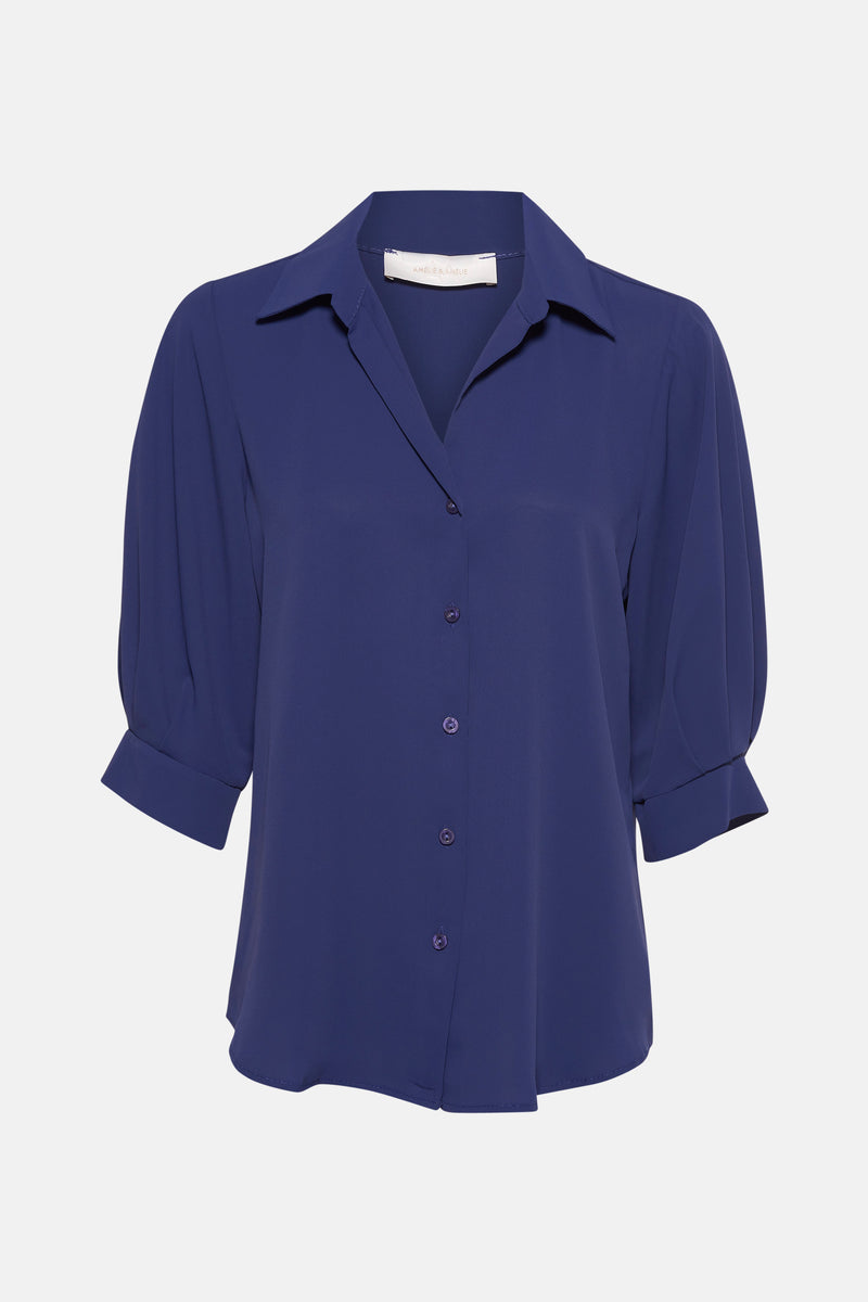 Chemise à manches longues - bleu