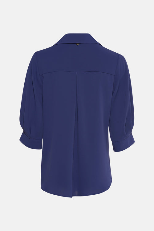 Hemd met lange mouwen - blauw