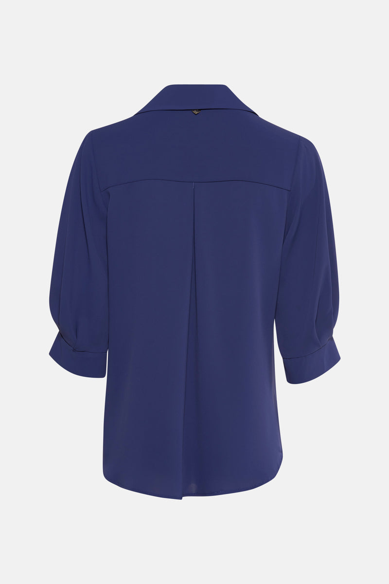 Hemd met lange mouwen - blauw