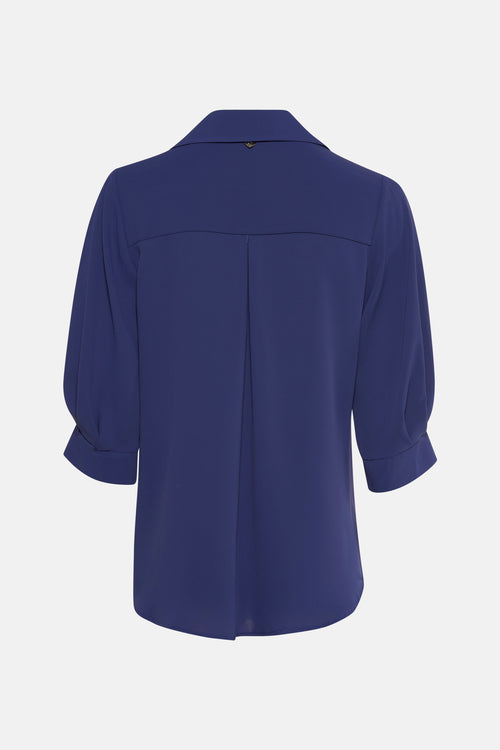 Hemd met lange mouwen - blauw