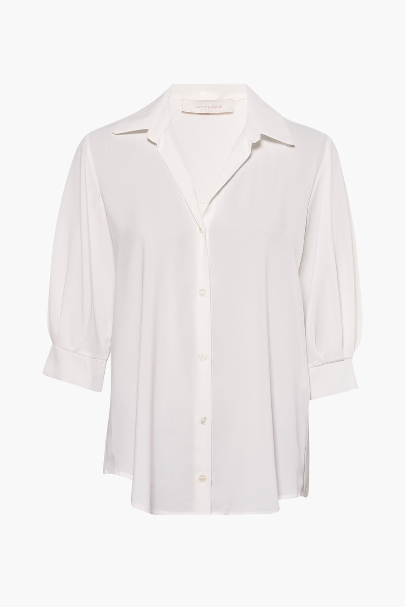 Hemd met lange mouwen - wit