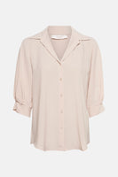 Hemd met korte mouwen - beige