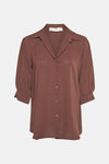 Hemd met korte mouwen - bruin