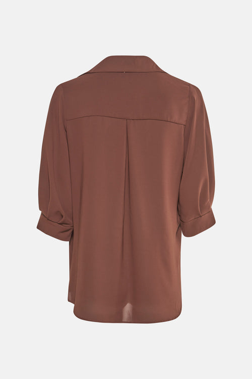 Hemd met korte mouwen - bruin