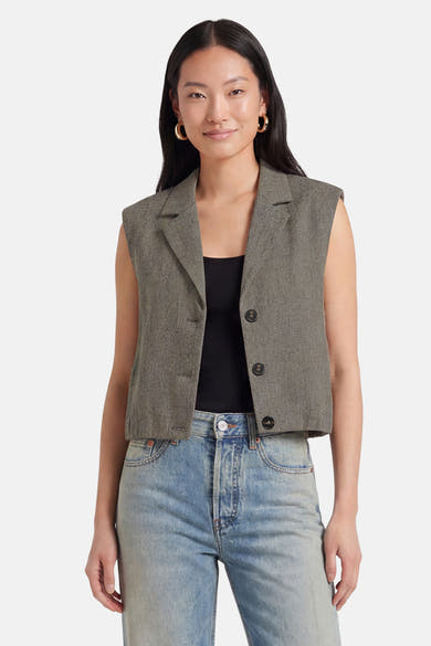 Veste sans manches - taupe