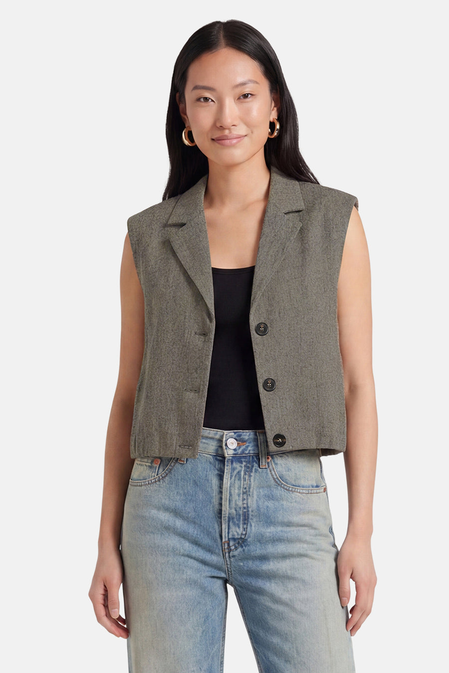 Veste sans manches - taupe