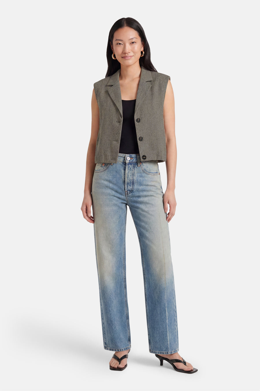 Veste sans manches - taupe