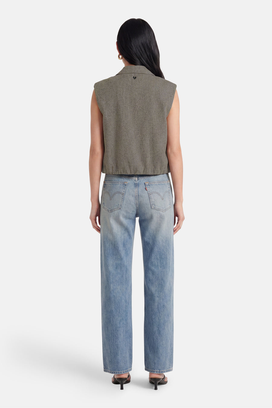 Veste sans manches - taupe