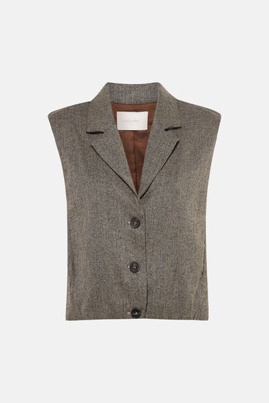 Veste sans manches - taupe