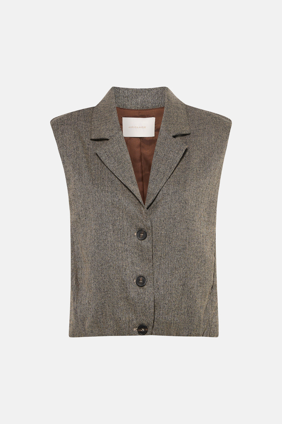 Veste sans manches - taupe