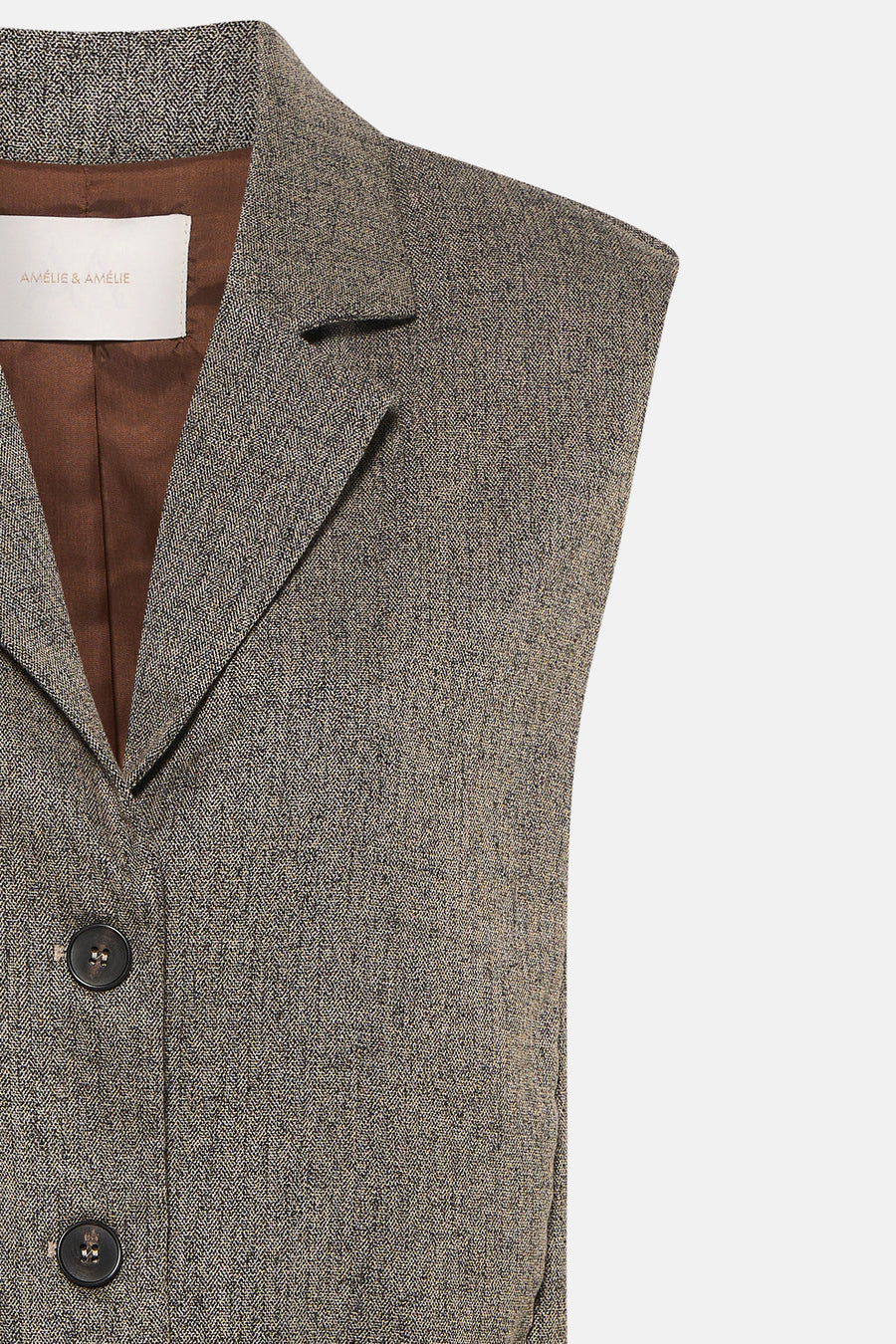 Veste sans manches - taupe
