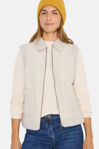 Veste sans manches - écru