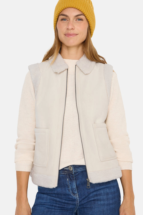Veste sans manches - écru